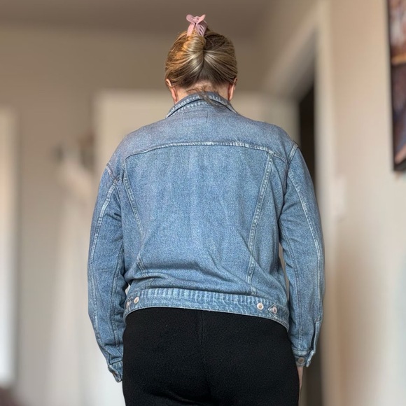 Faux Blue Denim Jacket - Picture 5 of 13